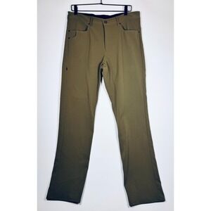 Mission Workshop Parallel Pants Mens 32 Olive Green Stretch Nylon Tech USA Made